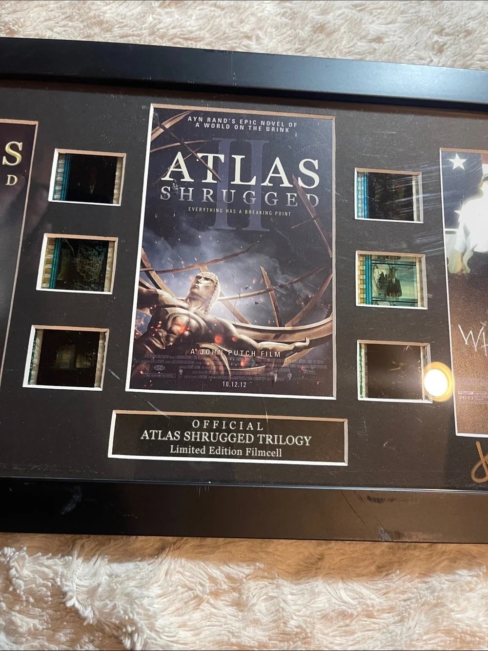 Atlas shrugged, limited edition, film, cell display